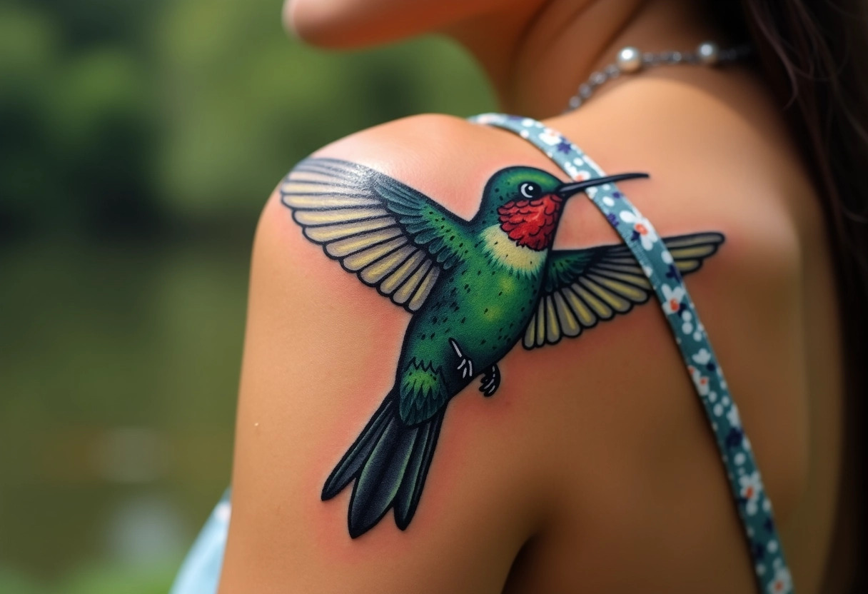 colibri tatouage