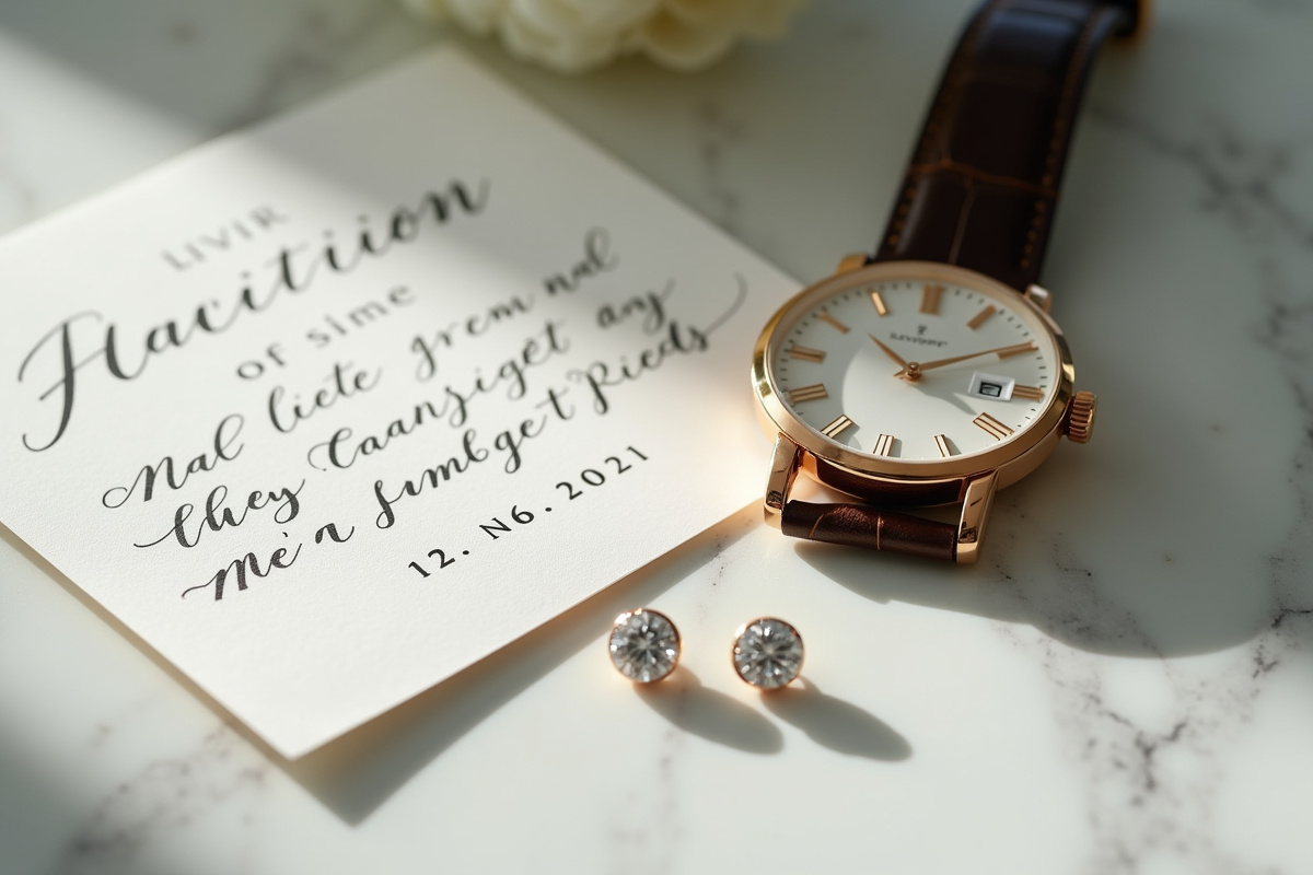 Montre classique et boucles d