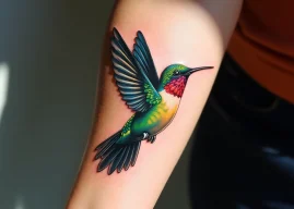 Tatouage colibri : symbiose entre légèreté et force